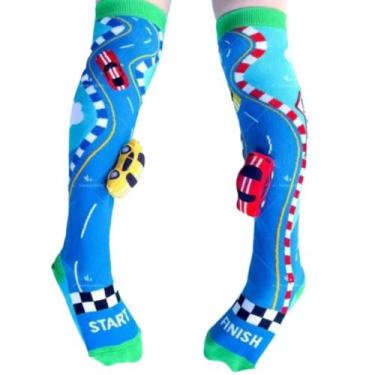 Imagem de Meia Maluca Infantil 3d Personagens Colorida Cano Alto Top - UNIVERSO 