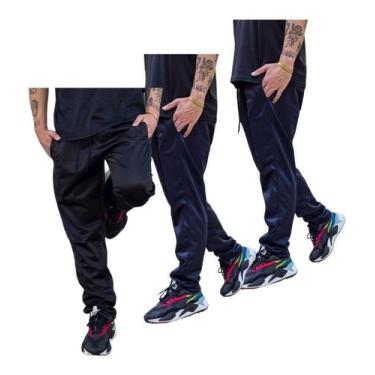 Imagem de Kit 3 Calças Homem Estiloso Esportiva Flanelada Inverno 075 - J94 Conf