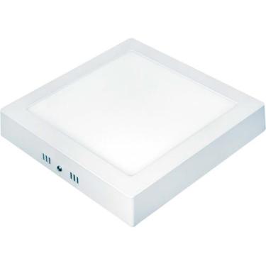 Imagem de Luminária painel led 18w lux quadrado sobrepor - taschibra, 6500k