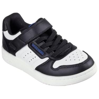 Imagem de Skechers Tênis Quick Street para meninos, Preto/branco, 4 Big Kid