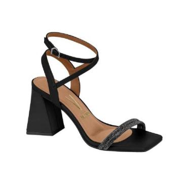 Imagem de Sandalia vizzano strass ref 6464.145.30082 feminino, 36, Preto