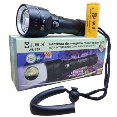 Imagem de Lanterna De Mergulho Led Cree P50 A Prova D'água Jws Ws-755