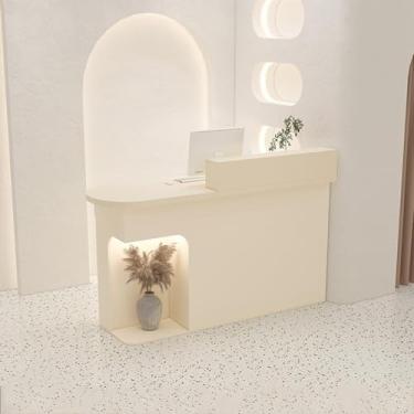 Imagem de Mesa de recepção pequena, mesa de recepção, balcão de recepção, mesa de cheque, mesa de recepção moderna, balcão de recepção, mesa de recepção de salão, balcão, balcão de embrulho, caixa de check-out
