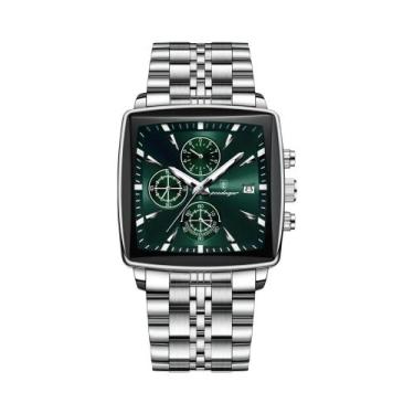 Imagem de Relógio De Pulso Masculino De Quartzo POEDAGAR Luxuoso Com Cronógrafo 