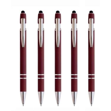 Imagem de Caneta Touch Metálica Kit Com 5 Unidades Esferográfica-Luxo