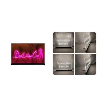 Imagem de Letreiro De Neon LED 3D Com Escultura Devil May Cry, Arte De Parede Pa