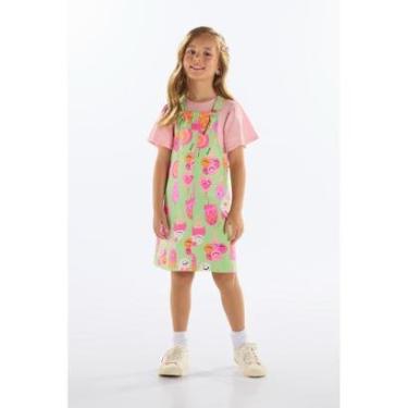 Imagem de Salopete Infantil em Moletom Quimby-Feminino