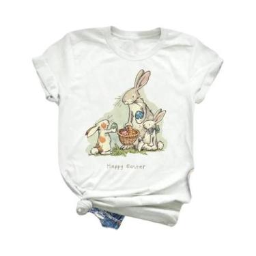 Imagem de Camiseta Feminina Com Estampa Animal, Manga Curta, Moda Fofa, Roupas D