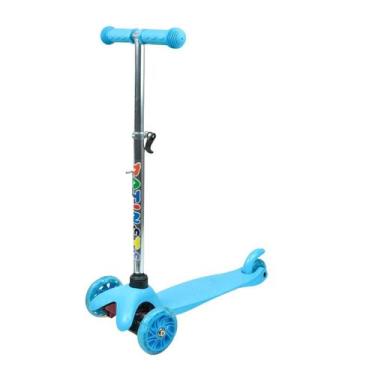 Imagem de Patinete de metal infantil 03 rodas com luzes led até 40kg - CKS