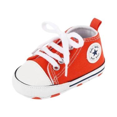 Imagem de Tênis Esportivos De Lona Com Estampa De Estrela Para Bebês Recém-nasci