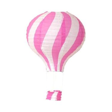 Imagem de Lanternas De Papel Em Forma De Balão De Ar Quente DIY De 12 Polegadas 