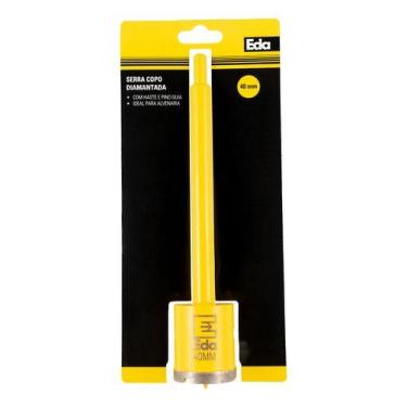 Imagem de Serra Copo Diamantada 40mm Com Haste Pino Guia Profissional - EDA