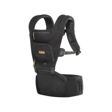 Imagem de Canguru Para Bebê Fisher-Price Hipseat Preto 0 meses Até 15kg 5 Posiçõ