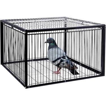 Imagem de Armadilha para pombos com design à prova de fuga, gaiolas para animais vivos humanos, g...