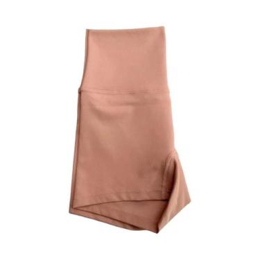 Imagem de Shorts de Yoga Fitness Cintura Alta - Cor Sólida - Leggings para Trein