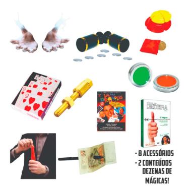 Imagem de Kit de Mágicas Multi-mágicas com 8 Acessórios para Iniciantes, Vídeo Aula e Manual Ilustrado Magic Up