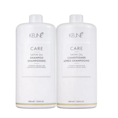 Imagem de Kit Keune Care Satin Oil Shampoo 1000ml + Condicionador 1000ml