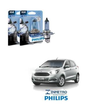 Imagem de Lâmpadas Farol Ford Ka Philips H4 BlueVision