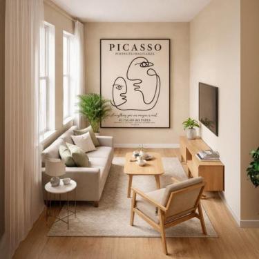 Imagem de Quadro Canvas Everything ImagineIs Real 90x60cm Mold Preta - Quadros O