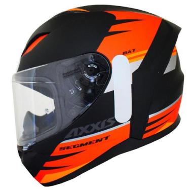 Imagem de Capacete Masculino Axxis Segment Bat Vermelho Moto Fechado, Preto Verm