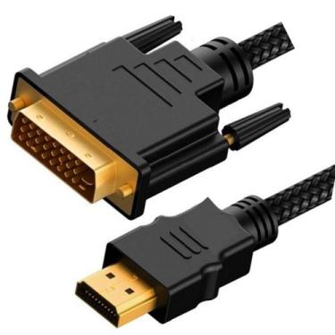 Imagem de Cabo DVI-D x HDMI Macho  Professional Banhado Ouro - 2 Metros - Mb