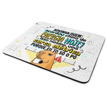 Imagem de Mouse pad Capivaras - Advinha quem acordou com energia - JPS INFO