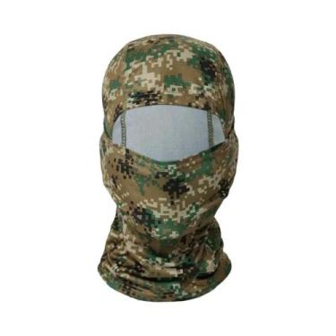 Imagem de Máscara Facial Completa Camuflada Unissex Com Proteção Solar, Respiráv