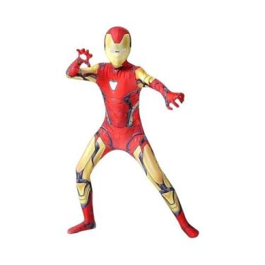 Imagem de Fantasia De Cosplay Adulto Do Homem De Ferro E Do Homem-Aranha, Macacã