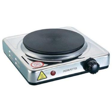 Imagem de Fogão Elétrico 1 Boca inox portátil 1500W agratto 220v