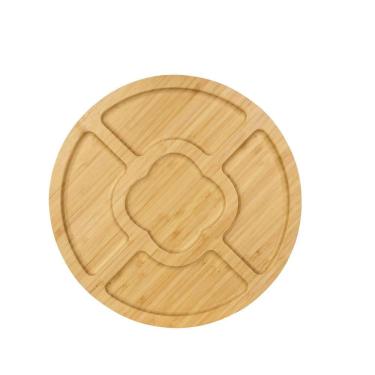 Imagem de Petisqueira de Bambu 5 Divisórias para Servir Petiscos e Aperitivos Amadeirado Euro Home