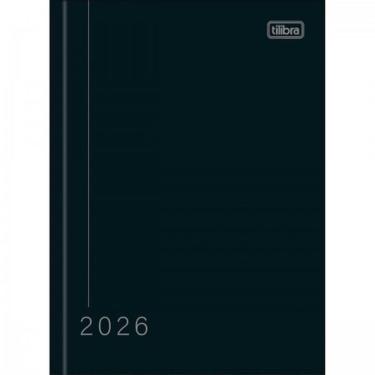 Imagem de Agenda Tilibra Pepper 2023 Capa Dura Costurada 160 Folhas Formato 123x166MM Preta