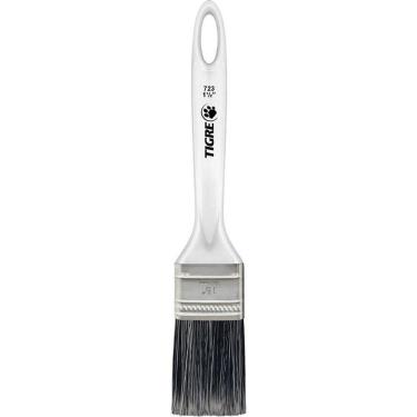 Imagem de Kit 12 Trinchas de Pintura 723 Média 1-2 Polegada Multiuso Filamento Sintético Gris Tigre