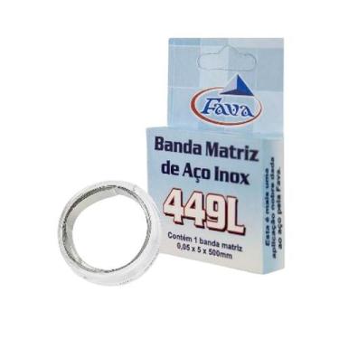 Imagem de Fita Banda Matriz de Aço Inox - Fava, 5mm