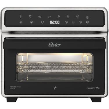 Imagem de Forno e Fritadeira sem Óleo Oster OFOR270-127 25L 1800W Digital com Painel Touch Preto 110V