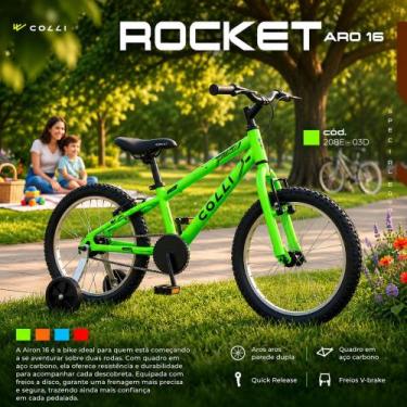 Imagem de Bicicleta Infantil Colli Rocket Aro 16
