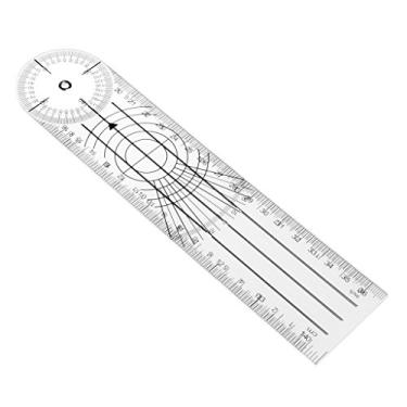 Imagem de YUNAWU Userful régua múltipla de 360 graus Goniômetro Angle Medical Spinal Ruler CM/INCH