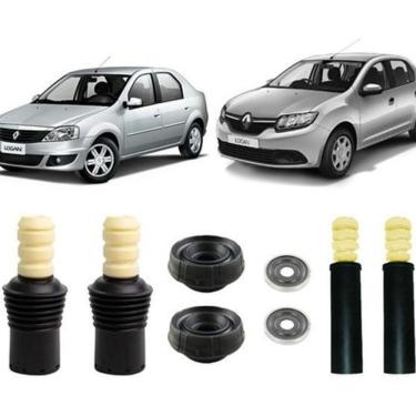 Imagem de Kit 4 Coxim Dianteiro Batente Traseiro Logan 2018 2019 2020