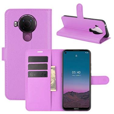 Imagem de YUNCHAO Caixa de telefone Para Nokia 5.4 Litchi Texture Horizontal Flip Protective Case With Holder & Card Slots & Wallet capa para celular