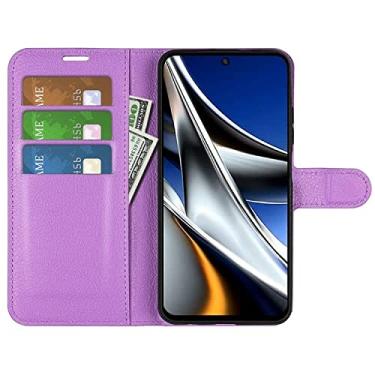 Imagem de Capa Capinha Carteira Xiaomi Poco X4 Pro 5g Case Couro Flip Wallet Stand Com Fun��o Suporte (Lil�s)