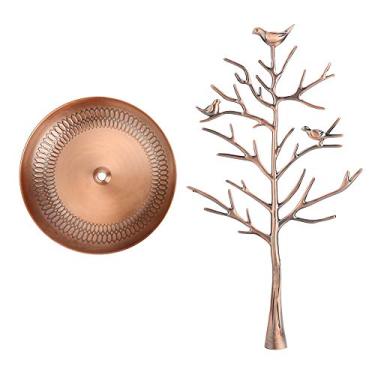 Imagem de Brincos de árvore de dinheiro com suporte para exibição de joias fashion (latão antigo)