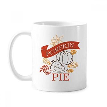 Imagem de Caneca ilustrada de cerâmica com desenho de linha do dia de Ação de Graças cerâmica xícara de porcelana de café