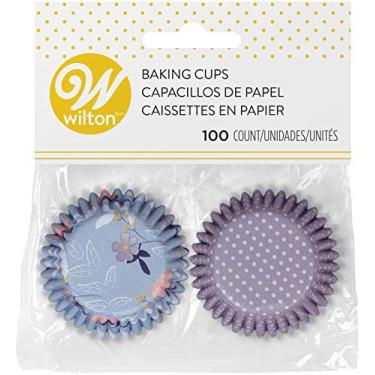 Imagem de Non-Food Items Mini copos para assar FLRL PRTY, festa floral, pacote com 100