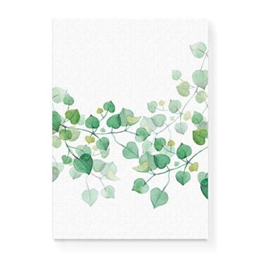 Imagem de Arte Maníacos Quadro Decorativo em Tela Canvas Folhas Várias Centro - 23x16,25cm