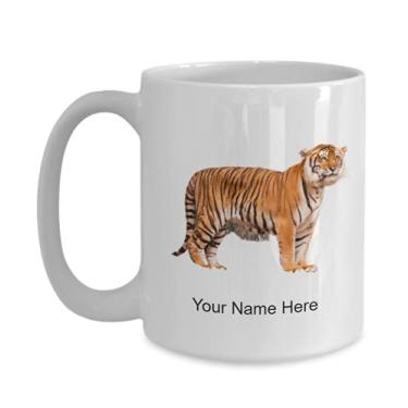 Imagem de Caneca personalizada de Tigre Bengala, Copo de Café Tigre Bengala, Ideia de Presente Tigre Bengala, Copo de Café Personalizado - Caneca de Café 445 ml