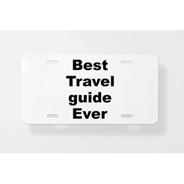 Imagem de Capa para placa de licença de guia de viagem – Capa para placa de carro – Capa para placa de carro 15 x 30 cm