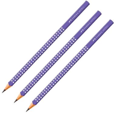 Imagem de Ecolápis Grafite Faber-Castell Sparkle Lilás 3 unidades