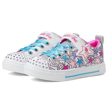 Imagem de Skechers Tênis infantil unissex Twinkle Sparks-Shimmer Star, Branco/Multi, 2.5 Little Kid