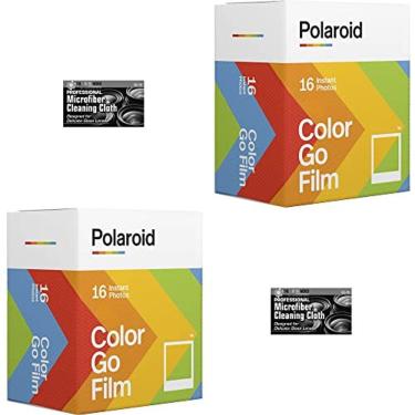 Imagem de Filme colorido Polaroid GO - 2 pacotes duplos com panos (32 fotos)