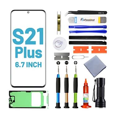 Imagem de Tpyag Tela de substituição para Samsung Galaxy S21 Plus, tela de substituição para Galaxy S21 Plus Series 6,7 polegadas, kit de reparo de tela com adesivo à prova d'água (sem OLED e digitalizador de toque)