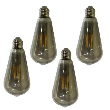 Imagem de Lampada Led Multi Filamento Kit 4 Uni 30W Iluminaçao Casa Quarto Sala Varanda Garagem Ambiente